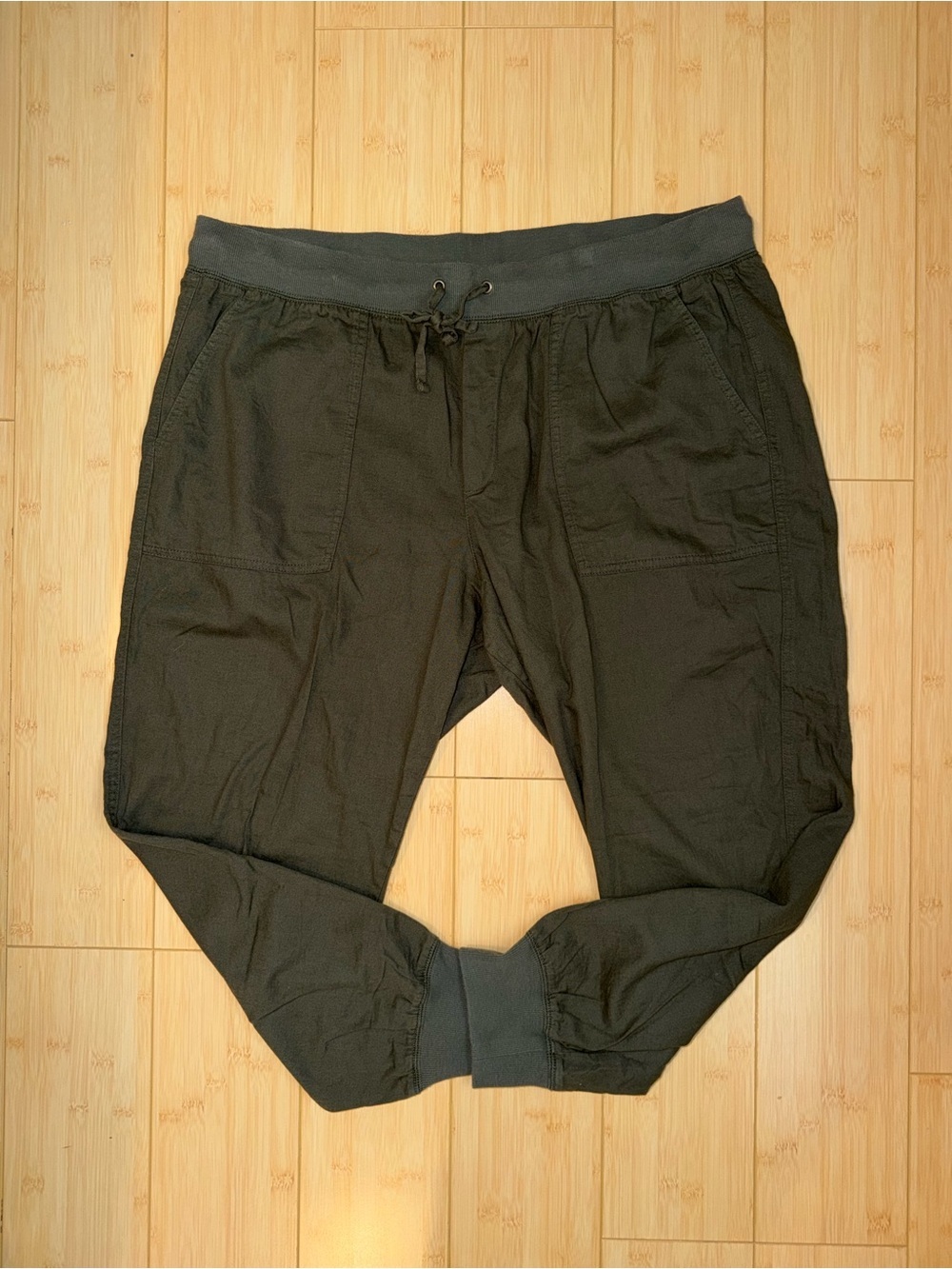 GAP Olive Green Cotton Joggers - Size XL